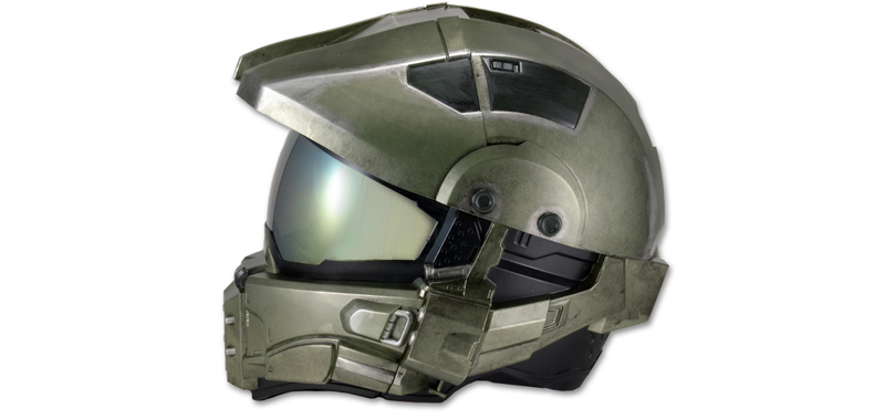 Illustration for article titled Una gran idea: el casco para moto del Master Chief de Halo